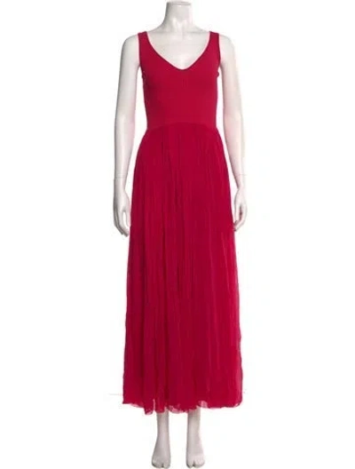 Pre-owned Alexander Mcqueen 2019 Long Dress In Pink