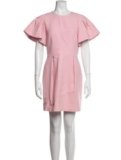 Pre-owned Alexander Mcqueen 2019 Mini Dress In Pink