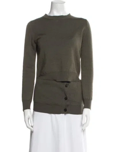 Pre-owned Alexander Mcqueen 2019 Wool Sweater In Green