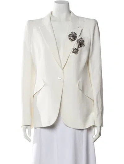 Pre-owned Alexander Mcqueen 2020 Blazer In Neutral