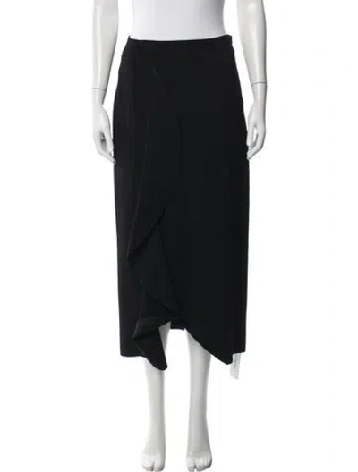 Pre-owned Alexander Mcqueen 2020 Midi Length Skirt In Black