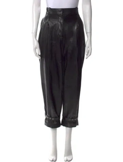 Pre-owned Alexander Mcqueen 2020 Straight Leg Pants In Black
