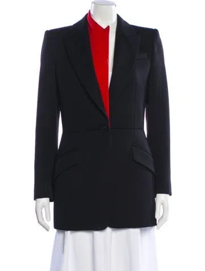 Pre-owned Alexander Mcqueen 2020 Virgin Wool Blazer In Gray