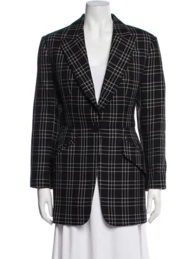 Pre-owned Alexander Mcqueen 2020 Virgin Wool Coat In Black