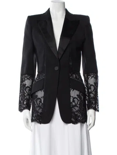 Pre-owned Alexander Mcqueen 2020 Wool Coat In Black