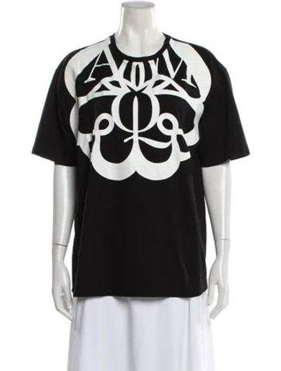 Pre-owned Alexander Mcqueen 2021 Graphic Print T-shirt In Black