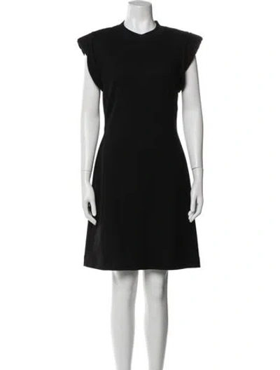 Pre-owned Alexander Mcqueen 2021 Mini Dress In Black