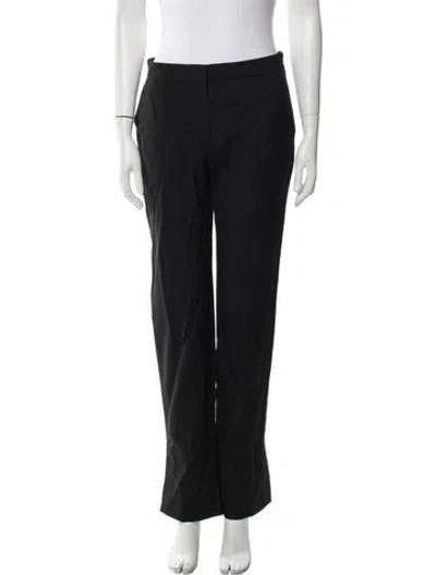 Pre-owned Alexander Mcqueen 2021 Straight Leg Pants In Black