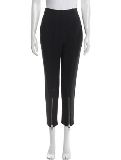 Pre-owned Alexander Mcqueen 2021 Straight Leg Pants In Black