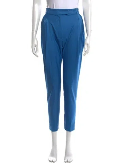 Pre-owned Alexander Mcqueen 2021 Straight Leg Pants In Blue