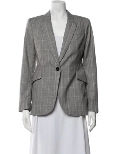 Pre-owned Alexander Mcqueen 2021 Virgin Wool Blazer In Grey