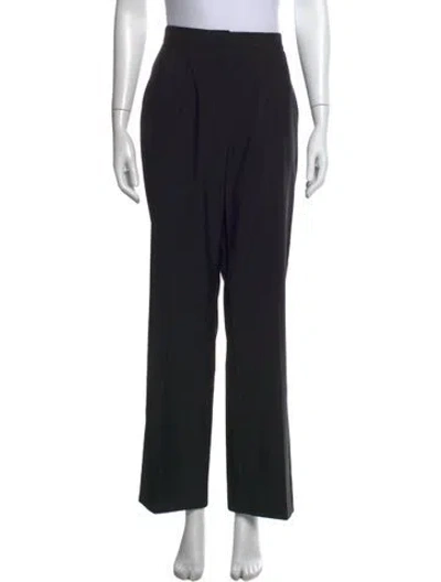 Pre-owned Alexander Mcqueen 2021 Wide Leg Pants In Black