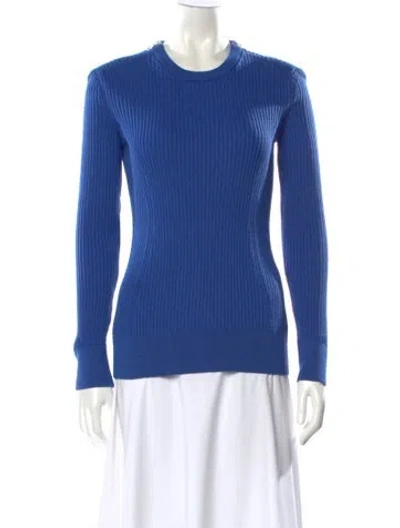 Pre-owned Alexander Mcqueen 2021 Wool Sweater In Blue