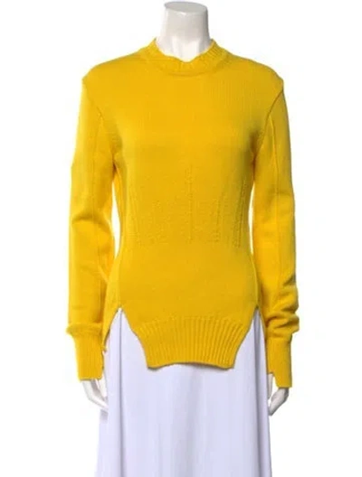 Pre-owned Alexander Mcqueen 2022 Cashmere Sweater W/ Tags In Yellow