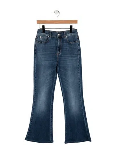 Pre-owned Alexander Mcqueen 2022 Flared Jeans In Blue