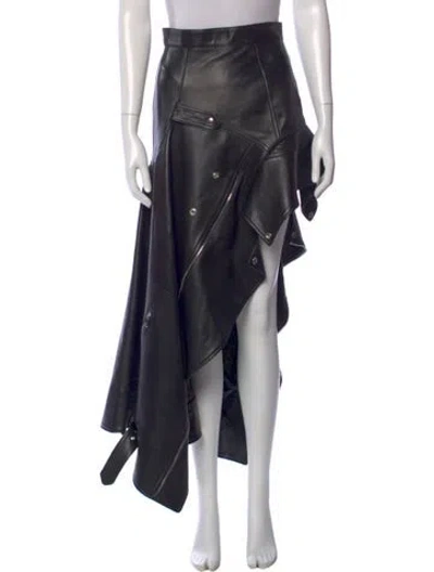 Pre-owned Alexander Mcqueen 2022 Long Skirt In Black