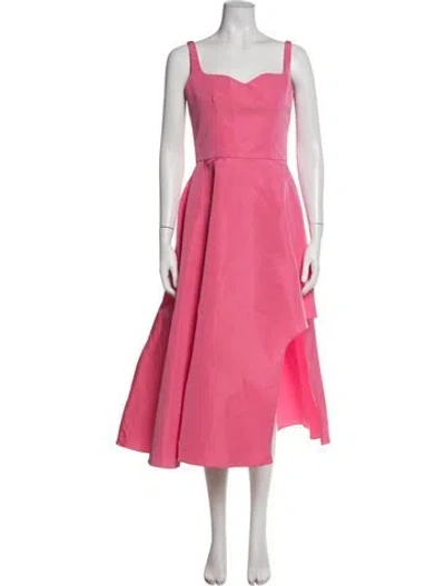 Pre-owned Alexander Mcqueen 2022 Midi Length Dress In Pink