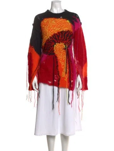 Pre-owned Alexander Mcqueen 2022 Mohair Sweater W/ Tags In Orange