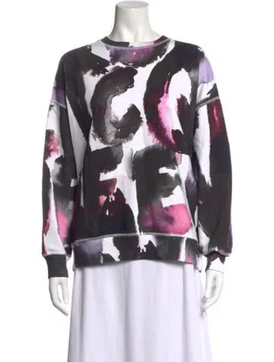 Pre-owned Alexander Mcqueen 2022 Printed Sweatshirt In White