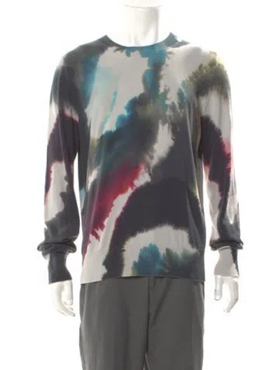Pre-owned Alexander Mcqueen 2022 Tie-dye Print Pullover In Grey
