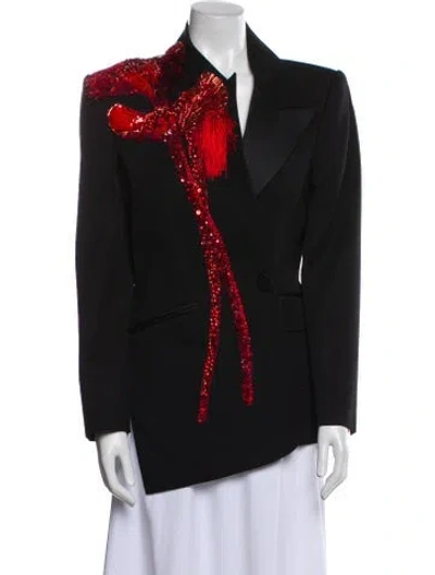 Pre-owned Alexander Mcqueen 2022 Wool Blazer In Black