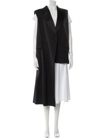 Pre-owned Alexander Mcqueen 2022 Wool Coat In Black