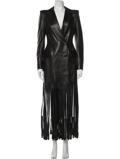 Pre-owned Alexander Mcqueen 2023 Lambskin Coat W/ Tags In Black