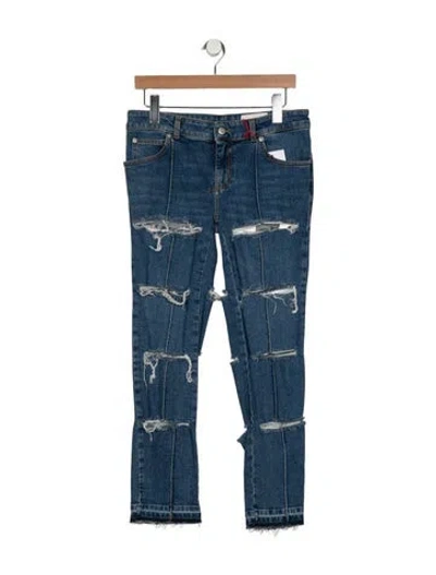 Pre-owned Alexander Mcqueen 2023 Straight Leg Jeans W/ Tags In Blue