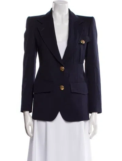 Pre-owned Alexander Mcqueen 2023 Wool Blazer In Blue