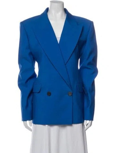 Pre-owned Alexander Mcqueen 2023 Wool Blazer In Blue