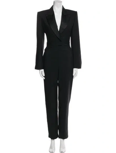 Pre-owned Alexander Mcqueen 2023 Wool Jumpsuit In Black