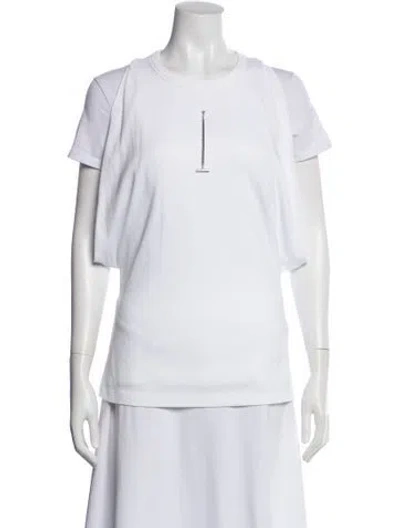 Pre-owned Alexander Mcqueen 2024 Crew Neck T-shirt In White