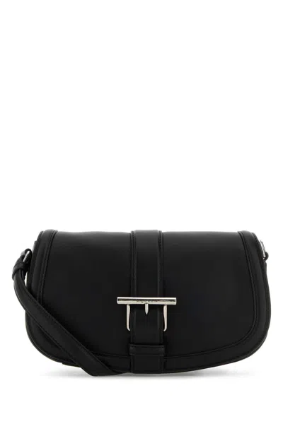Alexander Mcqueen 27 Cm Leather Satchel Crossbody Bag With Silver-tone Hardware In Black