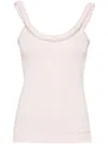 Alexander Mcqueen 3d-detailing Sleeveless Top In Pink