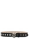Alexander Mcqueen 3d Skull Belts Black