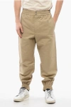 Alexander Mcqueen 4-pocketed Cotton Pants With Elastic Cuffs