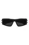 Alexander Mcqueen 53mm Rectangular Sunglasses In Black