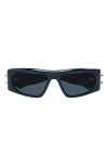 Alexander Mcqueen Eyewear Rectangular Frame Sunglasses In Blue