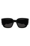 Alexander Mcqueen Mcqueen 55mm Square Sunglasses In Black