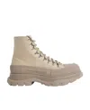 Alexander Mcqueen Alexander Mc Queen Tread Slick Lace-up Boots In Nude