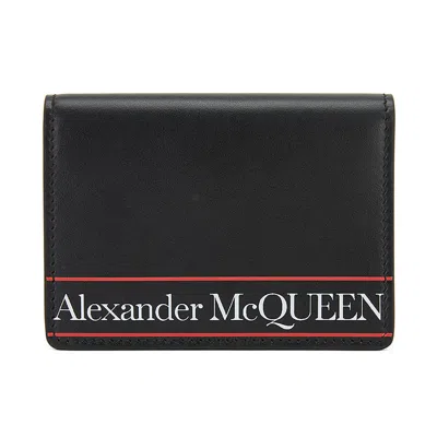 Alexander Mcqueen 亚历山大·麦昆 男士牛皮卡包钱包 6255251sj0b In Burgundy