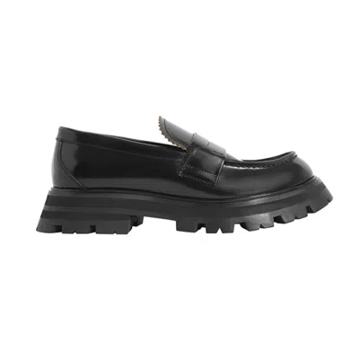 Alexander Mcqueen Upper And Ru Loafers In Black