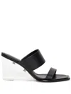Alexander Mcqueen Women Shard High Heel Sandals In Black