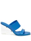 Alexander Mcqueen Mules Mit Plateausohle 75mm In Blue