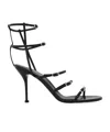 Alexander Mcqueen 90 Strappy Leather Sandals In Black