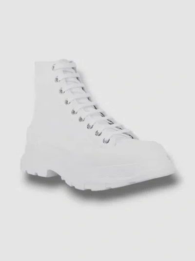 Pre-owned Alexander Mcqueen $994  Men's White Tread Slick Boot Shoes Size Eu 45/us 12
