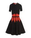 Alexander Mcqueen A Coloured Umbrella Dress In Black