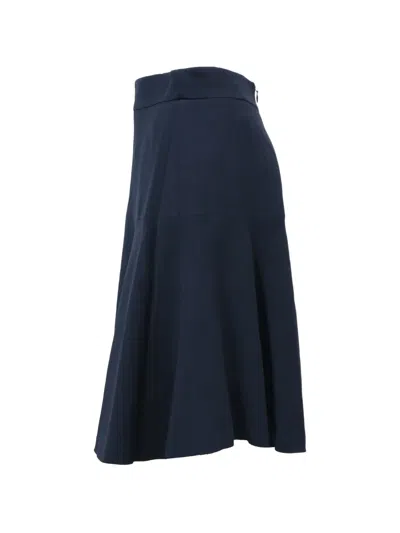 Pre-owned Alexander Mcqueen A-line Mini Skirt In Blue