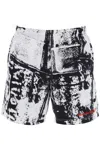 Alexander Mcqueen Alexander Mc Queen Abstract Print Swim Shorts With Logo
