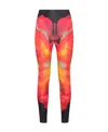 Alexander Mcqueen Abstract-print Leggings In Black